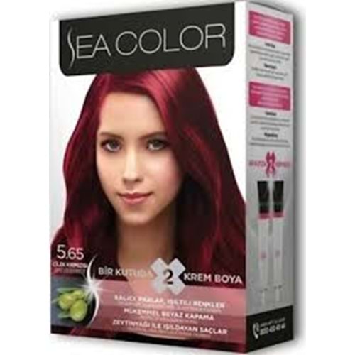 SEA COLOR SAÇ BOYASI ÇİLEK KIRMIZI 5,65*24