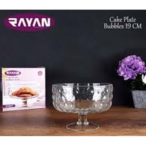 RAYAN AYAKLI RUND PLATE CAM KASE 19CM