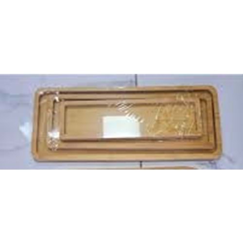 SWORD 3LÜ AHŞAP DİKDÖRTGEN TEPSİ 483*24
