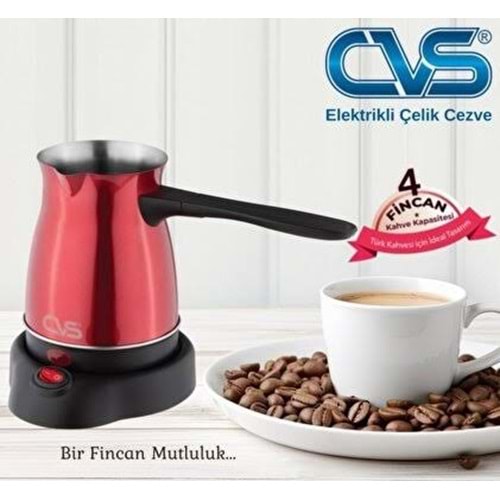 CVS ELEKTRİKLİ CEZVE ÇELİK RENKLİ