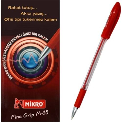 MİKRO FİNE GRİP KIRMIZI 12Lİ