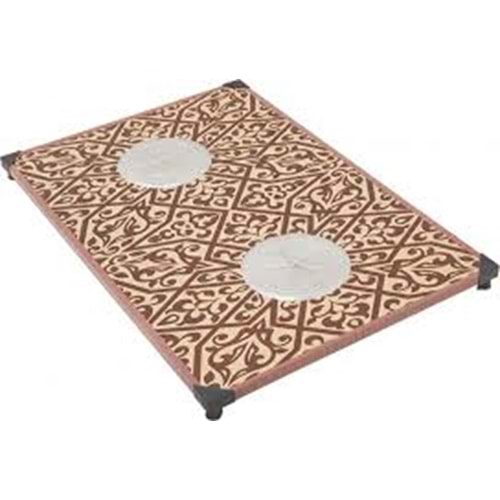 BOYALI ÇİÇEKLİ TABLA BÜYÜK