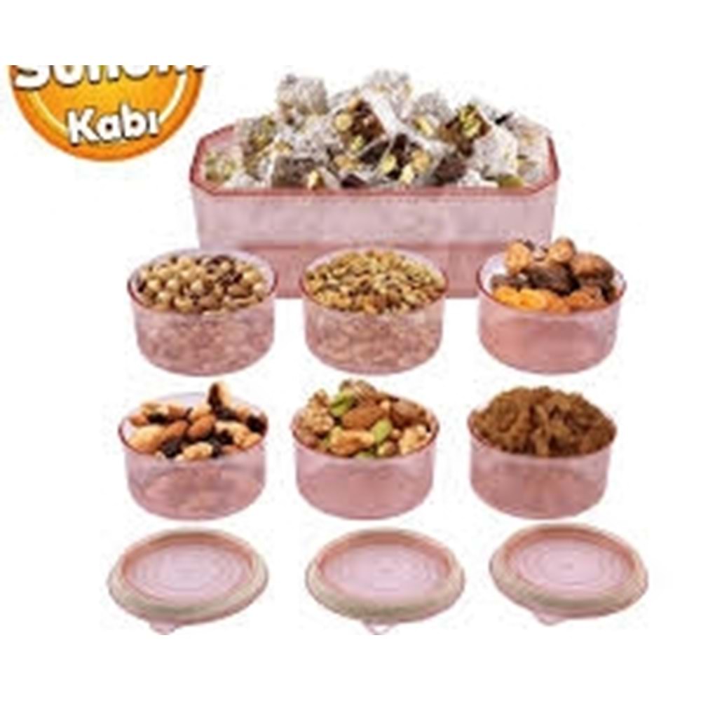 PLASTİK 7Lİ KAHVALTILIK SET