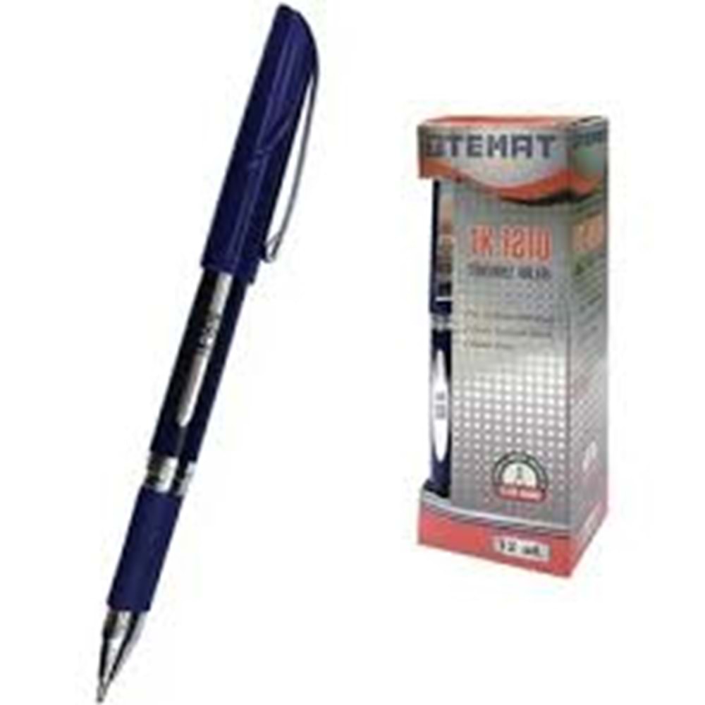 TEMAT TÜKENMEZ KALEM MAVİ(TK-1210)*12Lİ