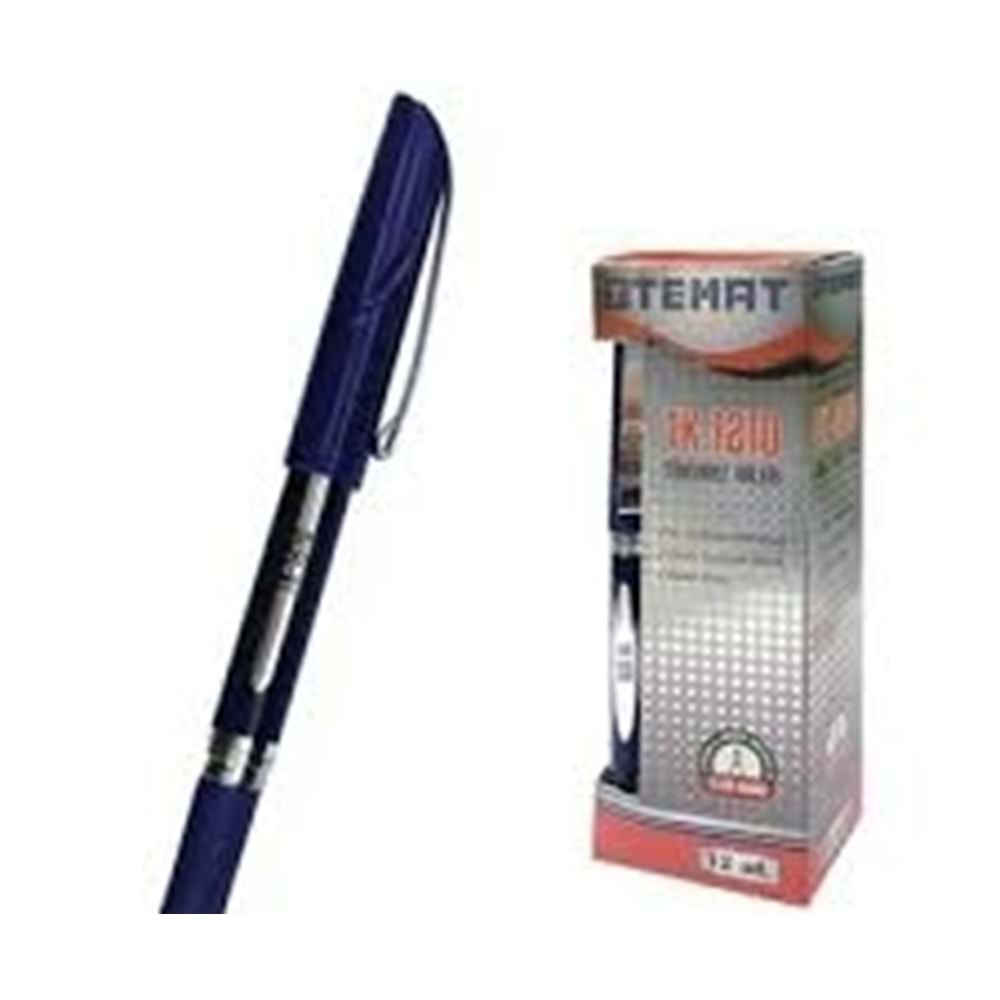 TEMAT TÜKENMEZ KALEM SİYAH(TK-1210)*12Lİ