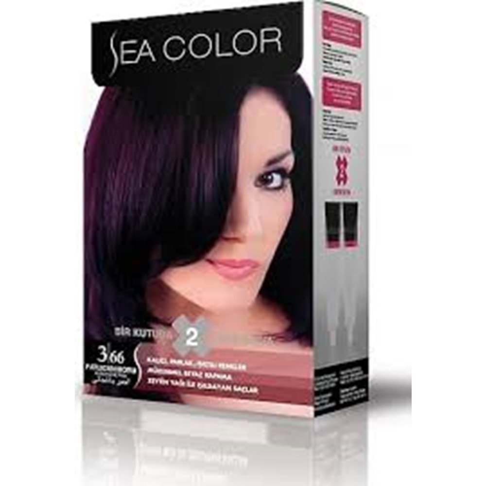 SEA COLOR SAÇ BOYASI PATLICAN MORU 3.66*24