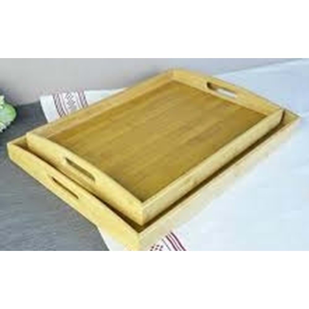 2Lİ BÜYÜK AHŞAP TEPSİ Y-832*12