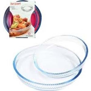 BORART ANTRASİT PETEKLİ YUVARLAK TEPSİ İKİLİ 145322*4