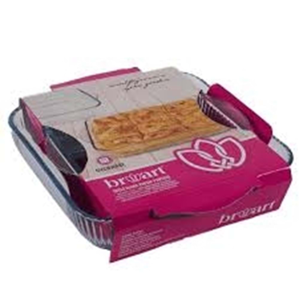 BORART ANTRASİT OPTİKLİ KARE TEPSİ İKİLİ 145328*4